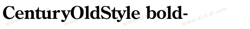 CenturyOldStyle bold字体转换
